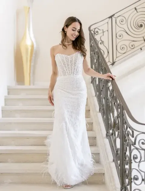 La mariée dans les escaliers