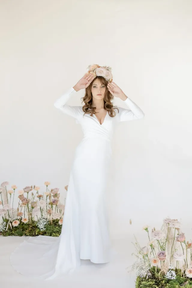 Robe de mariée Lolette collection La Sixième silhouette éditoriale