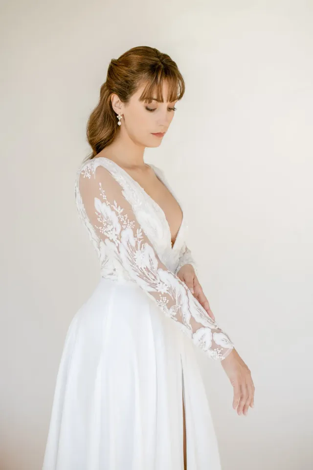 Robe de mariée Lolette portrait lumière douce Provence