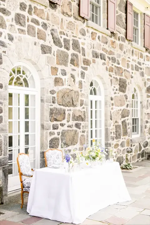 Façade Manoir Davis mariage Québec