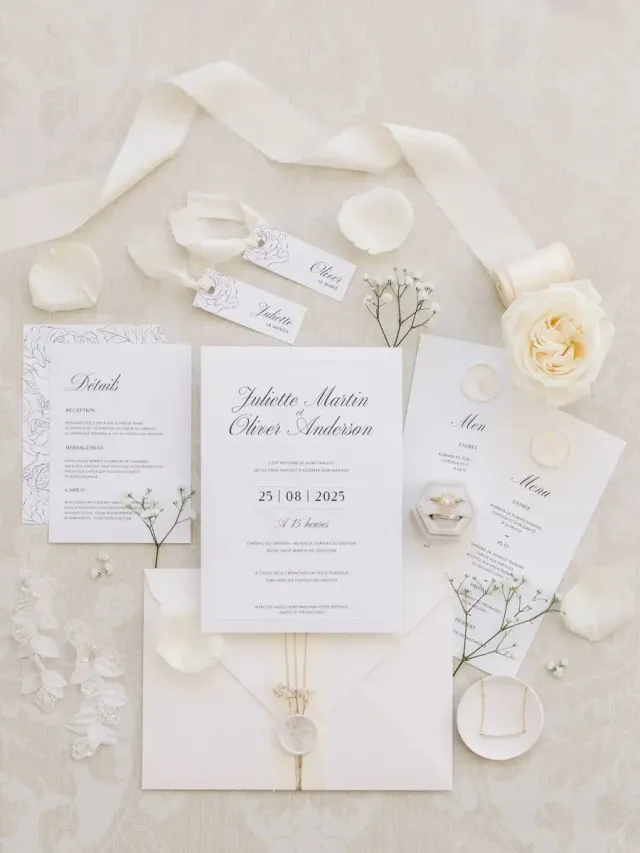 Détails de mariage en Provence